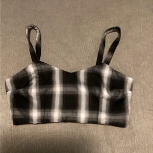New Plaid Crop Top Primark Size 10